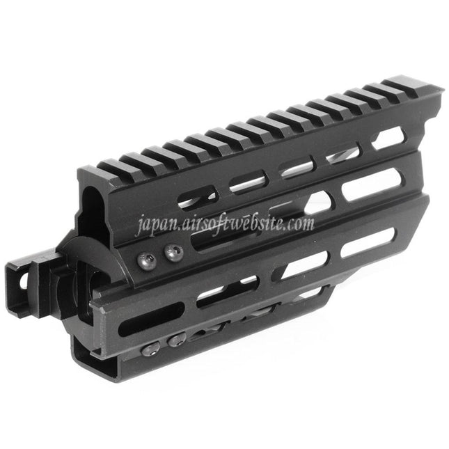 BATTLEAXE 166mm CNC P90 Keymod M-LOK RASハンドガードレールシステム 東京マルイ P90 AEGライフル エアソフトガン ブラック