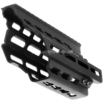 BATTLEAXE 166mm CNC P90 Keymod M-LOK RASハンドガードレールシステム 東京マルイ P90 AEGライフル エアソフトガン ブラック