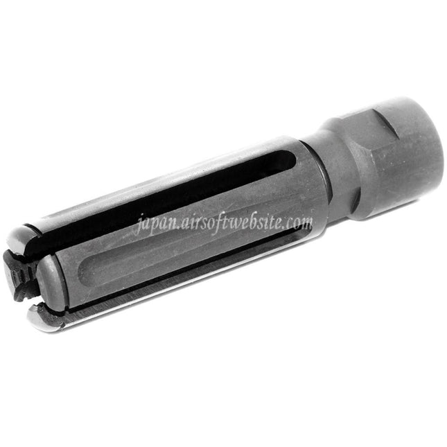 Airsoft Website 240F-M60 7.62スタイル マズルブレーキ フラッシュハイダー -14mm CCW 反時計回りネジバレル ライフル エアソフト マットグレー