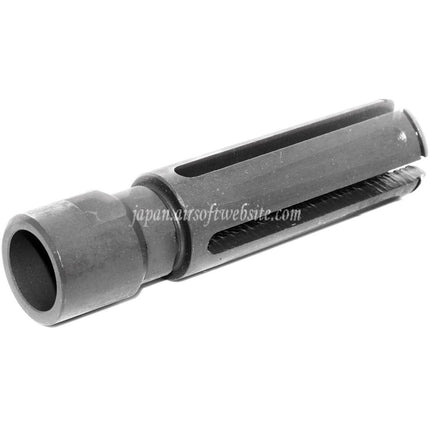 Airsoft Website 240F-M60 7.62スタイル マズルブレーキ フラッシュハイダー -14mm CCW 反時計回りネジバレル ライフル エアソフト マットグレー