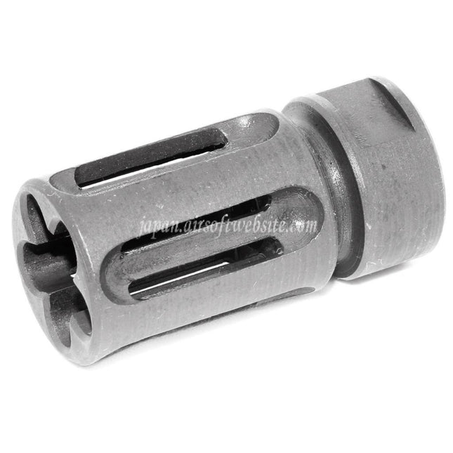 Airsoft Website 45mm Vltorタイプ マズルブレーキ フラッシュハイダー -14mm CCW 反時計回りネジバレル ライフル エアソフト マットグレー
