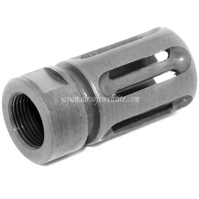 Airsoft Website 45mm Vltorタイプ マズルブレーキ フラッシュハイダー -14mm CCW 反時計回りネジバレル ライフル エアソフト マットグレー
