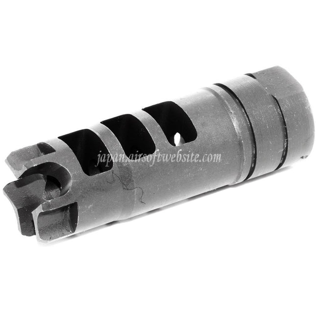 Airsoft Website 65mm LANTAC Dragonスタイル DGN556 フラッシュハイダー +14mm CW 時計回りネジバレル ライフル エアソフト マットグレー