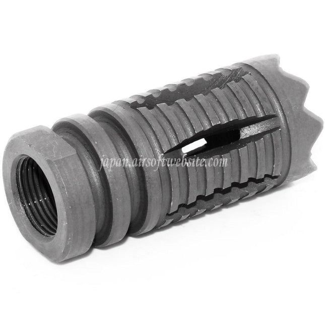 Airsoft Website 50mm テンダライザー マズルブレーキ フラッシュハイダー +14mm CW 時計回りネジ式バレルライフル対応 マットグレー