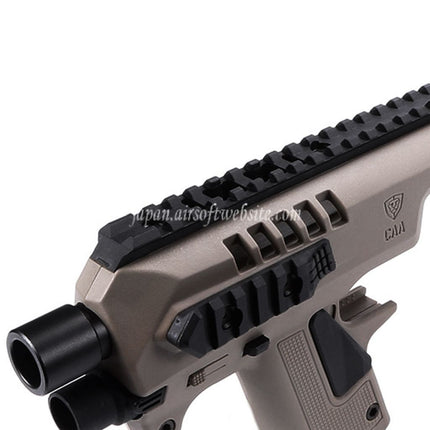CAA Roni ピストルカービンコンバージョンキット KSC、VFC、Umarex、東京マルイ G17、G18C、G19、G23Fシリーズ GBBピストル対応 エアソフトガン
