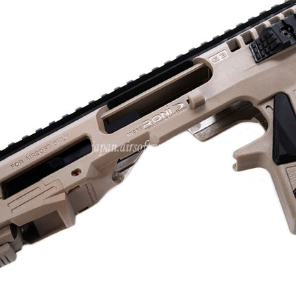 CAA Roni ピストルカービンコンバージョンキット KSC、VFC、Umarex、東京マルイ G17、G18C、G19、G23Fシリーズ GBBピストル対応 エアソフトガン