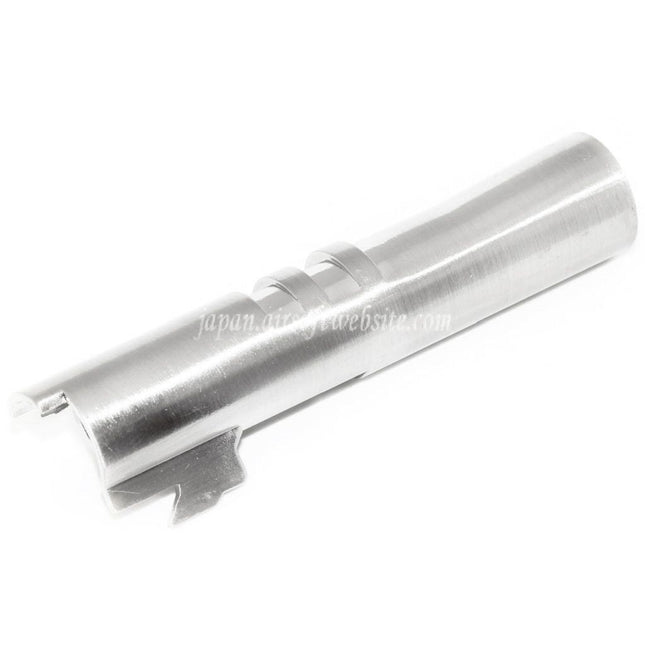 Airsoft Website 85mm/89mmアウターバレル -12mm逆回転（反時計回り） ARMY ARMAMENT R45 Detonics .45シリーズGBBピストル対応 シルバー