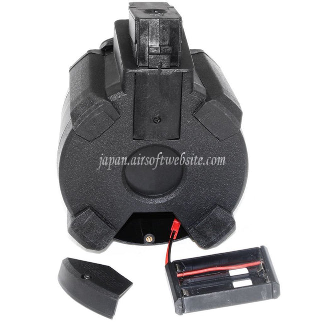 BATTLEAXE 1400発サウンドコントロール電動ドラムマガジン AKシリーズAEGライフル対応 エアソフトガン