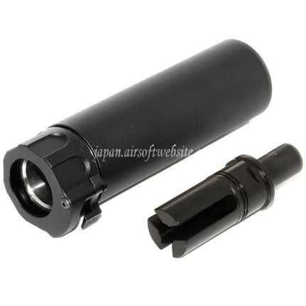 5KU 133mm SOCOM46 ミニサプレッサー サイレンサー（フラッシュハイダー付き）+12mm CW 時計回りネジ式バレルライフル用