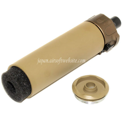 5KU 133mm SOCOM46 ミニサプレッサー サイレンサー（フラッシュハイダー付き）+12mm CW 時計回りネジ式バレルライフル用