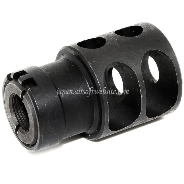 5KU DTK-2スタイルマズルブレーキフラッシュハイダー -14mm CCW 反時計回りネジ式バレルライフル エアソフトガン対応 ブラック