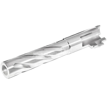 5KU 5インチ ステンレススチール製トルネードスタイルスパイラルアウターバレル +11mm CW 東京マルイ HI-CAPA 5.1 GBBピストル対応