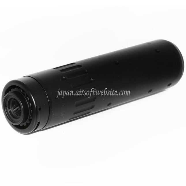 CYMA 150mm AAC SCAR-SD 5.56 QDサイレンサー サプレッサー（フラッシュハイダー付き）-14mm CCW 反時計回りネジバレル ライフル用 ブラック