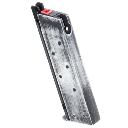 ARMORER WORKS AW 16発ガスマガジン EMG SAI RED / AW NEシリーズ / WE シングルスタック 1911シリーズ GBBピストル対応 エアソフト