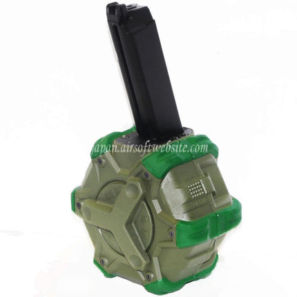 WE (WE-TECH) 350発ガスドラムマガジン G17 G18C Gシリーズ GBBピストル対応