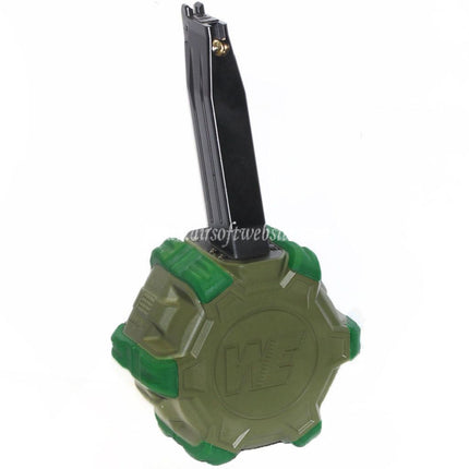 WE (WE-TECH) 350発ガスドラムマガジン HI-CAPA GBBピストル対応
