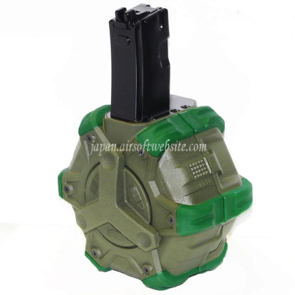 WE (WE-TECH) 350発ガスドラムマガジン WE AP APACHE MP5シリーズ GBBライフル対応