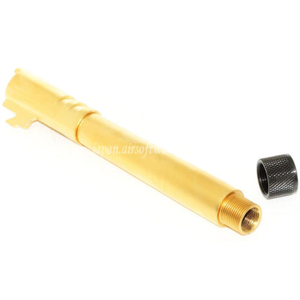 EMGライセンス取得済み STI™ DVC 3-GUN 132mm/138mm アウターバレル バレルカバー付き EMG DVC 3-GUN / AW / WE / 東京マルイ HI-CAPA 5.4バリアント GBBピストル対応 ゴールド