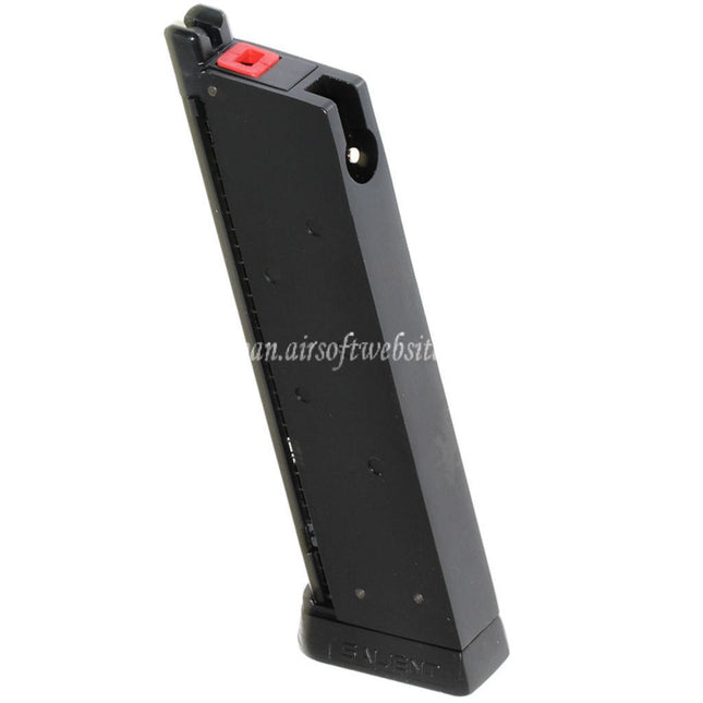 EMGライセンスSAI™ RED 16発タクティカルガスマガジン EMG SAI RED / AW NEシリーズ / WEシングルスタック1911シリーズGBBピストルに適合 エアソフト ブラック