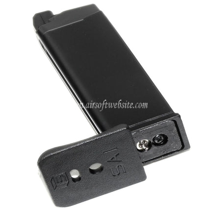 EMG SAI™ BLU 23発MOSガスマガジン 光学式スライド対応 EMG SAI BLU COMPACT / WE / AW VX9 G19シリーズ GBBピストル エアソフトガン ブラック