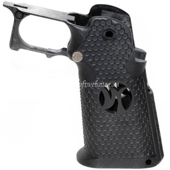 ARMORER WORKS AW HX #3 ヘキサゴンEMG、AW、WE、東京マルイHI-CAPAシリーズGBBピストル用ピストルグリップ ブラック