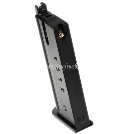 WE (WE-TECH) 27発ガスマガジン WE CYBERGUN トンプソン デザートイーグル L6 バージョン .50AE シリーズ GBB ピストル エアソフトガンに適合  ブラック