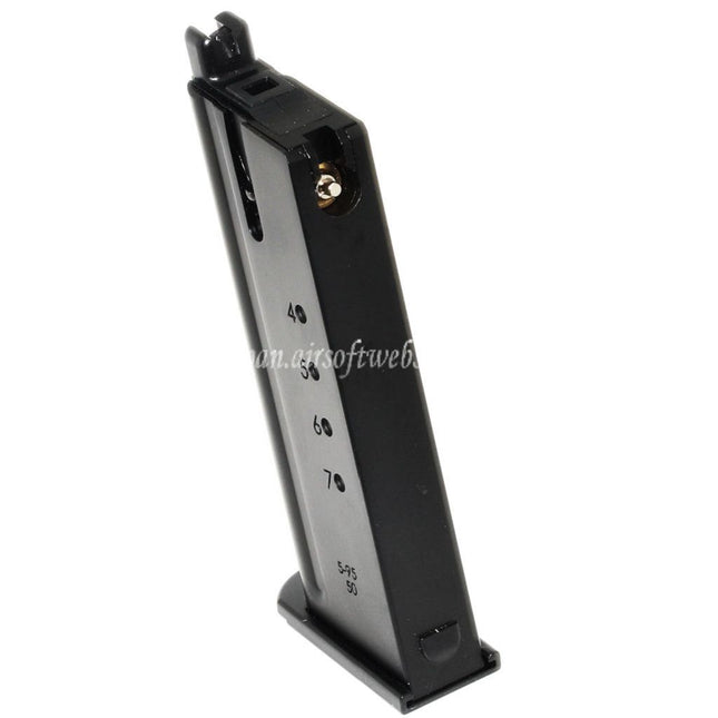 WE (WE-TECH) 27発ガスマガジン WE CYBERGUN トンプソン デザートイーグル L6 バージョン .50AE シリーズ GBB ピストル エアソフトガンに適合  ブラック