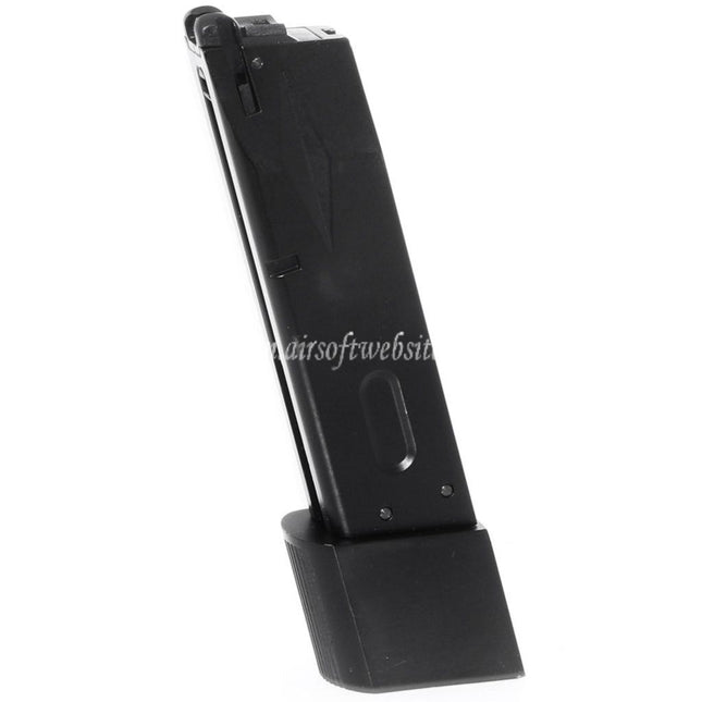 WE (WE-TECH) 30発 Burton Bio 拡張ガスマガジン AW MBシリーズ / KJW / 東京マルイ / WE 902 M9 M92シリーズ GBBピストル対応 エアソフトガン ブラック