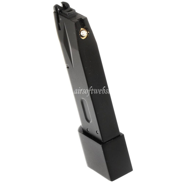 WE (WE-TECH) 30発 Burton Bio 拡張ガスマガジン AW MBシリーズ / KJW / 東京マルイ / WE 902 M9 M92シリーズ GBBピストル対応 エアソフトガン ブラック