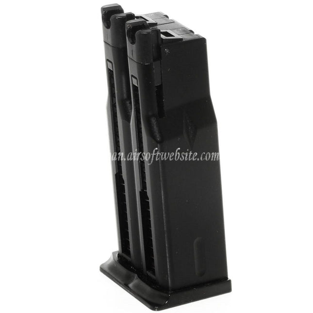 WE (WE-TECH) 32発ダブルバレルガスマガジン WEダブルバレル MAKAROV PMMシリーズ GBBピストル対応 エアソフトガン ブラック