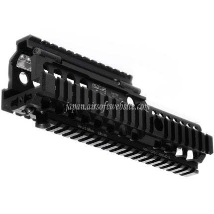 WE (WE-TECH) 227mm CNCアルミ Daniel Defense ライセンスISGK Madbull RIS RASハンドガードレールシステム WE L85 GBBライフル用 エアソフトガン ブラック