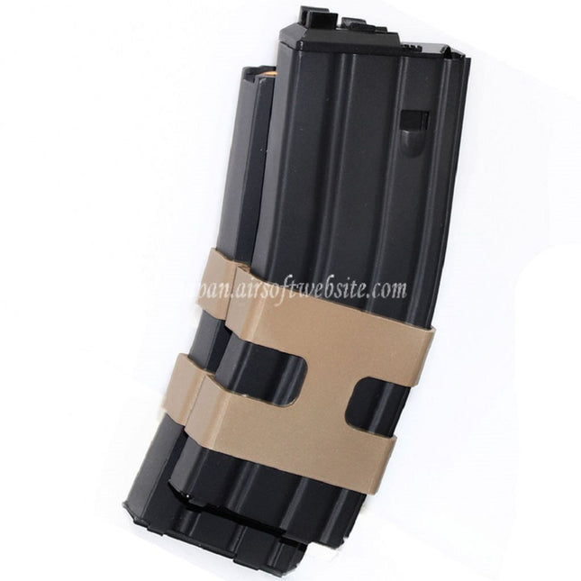 WE (WE-TECH) 80発ガスダブルマガジン WE「オープンボルトタイプ」 L85 / SCAR-L / R5C / T65 / HK416 / AR M4 M16 GBBライフル対応 エアソフトガン ブラック