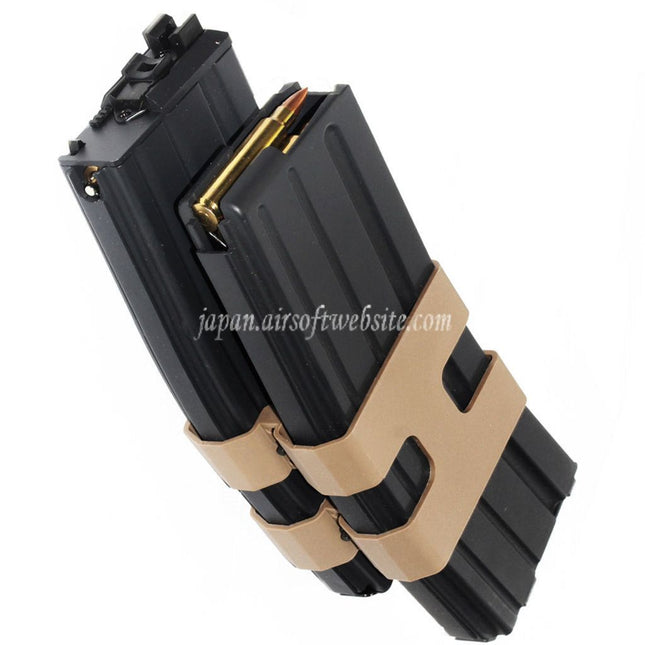 WE (WE-TECH) 80発ガスダブルマガジン WE「オープンボルトタイプ」 L85 / SCAR-L / R5C / T65 / HK416 / AR M4 M16 GBBライフル対応 エアソフトガン ブラック