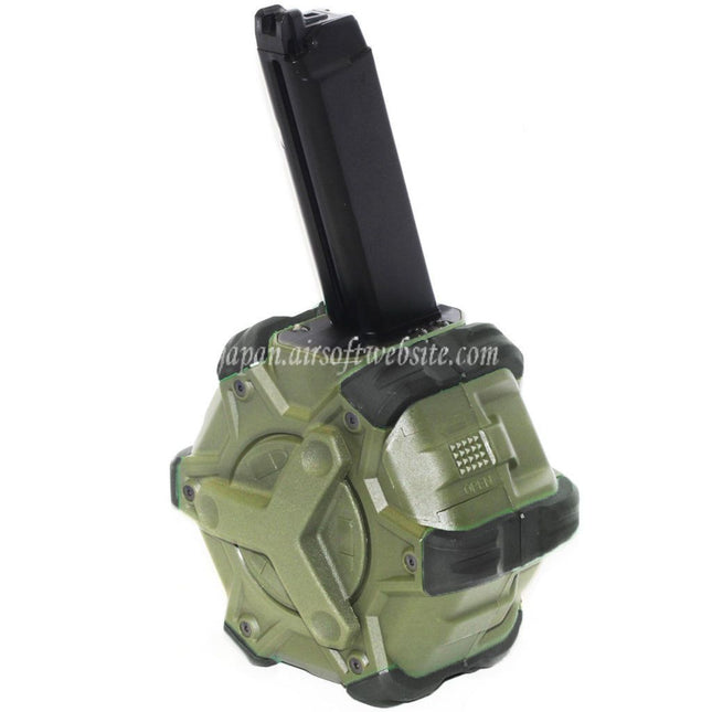 WE (WE-TECH) 350発ガスドラムマガジン G17 G18C Gシリーズ GBBピストル対応