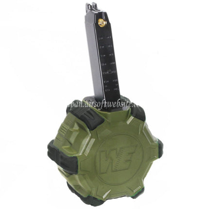 WE (WE-TECH) 350発ガスドラムマガジン G17 G18C Gシリーズ GBBピストル対応