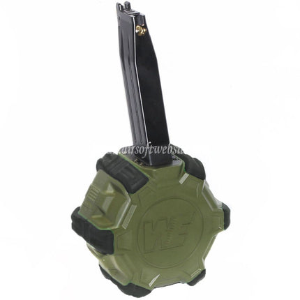 WE (WE-TECH) 350発ガスドラムマガジン HI-CAPA GBBピストル対応