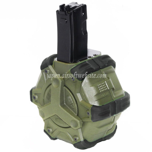 WE (WE-TECH) 350発ガスドラムマガジン WE AP APACHE MP5シリーズ GBBライフル対応