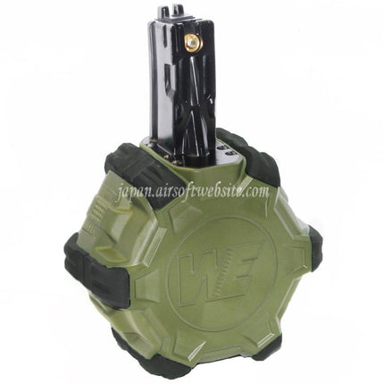 WE (WE-TECH) 350発ガスドラムマガジン WE AP APACHE MP5シリーズ GBBライフル対応