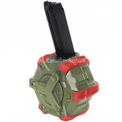 WE (WE-TECH) 350発ガスドラムマガジン G17 G18C Gシリーズ GBBピストル対応