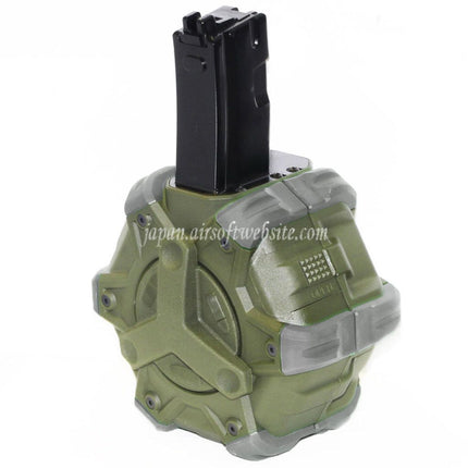 WE (WE-TECH) 350発ガスドラムマガジン WE AP APACHE MP5シリーズ GBBライフル対応