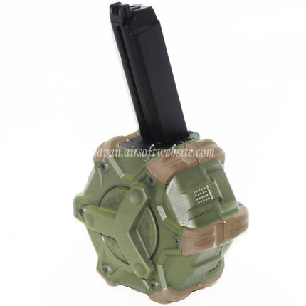 WE (WE-TECH) 350発ガスドラムマガジン G17 G18C Gシリーズ GBBピストル対応