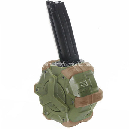 WE (WE-TECH) 350発ガスドラムマガジン HI-CAPA GBBピストル対応