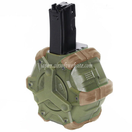 WE (WE-TECH) 350発ガスドラムマガジン WE AP APACHE MP5シリーズ GBBライフル対応