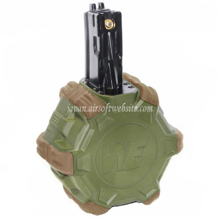 WE (WE-TECH) 350発ガスドラムマガジン WE AP APACHE MP5シリーズ GBBライフル対応