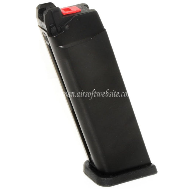 WE (WE-TECH) 26発ギャラクシーガスマガジン WE MOS Optic レディスライドバージョン EMG SAI BLU AW VX7 VX9 G17 G19シリーズ GBBピストル対応 エアソフトガン ブラック