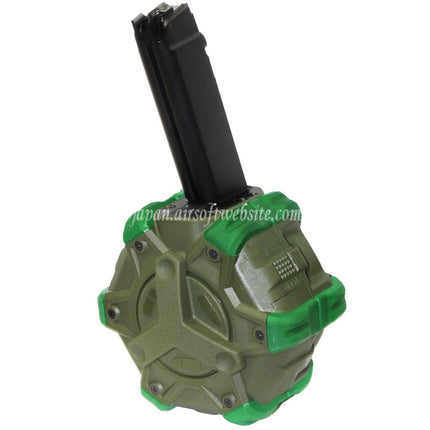 WE (WE-TECH) 350発ガスドラムマガジン WE PCCタイプ 888/888C/RARS/R5C/M4/M16シリーズ GBBライフル対応
