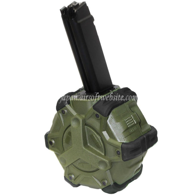 WE (WE-TECH) 350発ガスドラムマガジン WE PCCタイプ 888/888C/RARS/R5C/M4/M16シリーズ GBBライフル対応