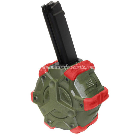 WE (WE-TECH) 350発ガスドラムマガジン WE PCCタイプ 888/888C/RARS/R5C/M4/M16シリーズ GBBライフル対応