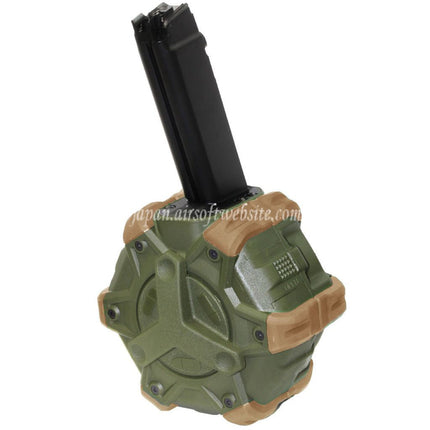 WE (WE-TECH) 350発ガスドラムマガジン WE PCCタイプ 888/888C/RARS/R5C/M4/M16シリーズ GBBライフル対応