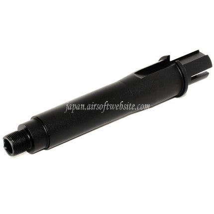 CYMA 4.5インチ アルミショートアウターバレル ジョイントチューブ -14mm CCW 反時計回りネジ M4/M16 AEGライフル対応 ブラック